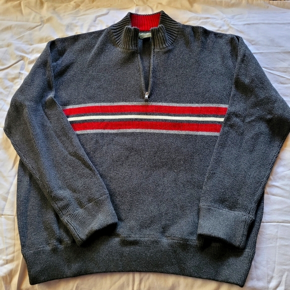 Eddie Bauer Other - EDDIE BAUER 1/4 Zip Heavy Pullover Sweater Gray XXL